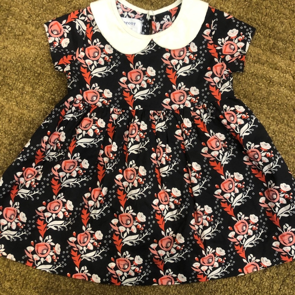 Petit peony dress 18-24 mo